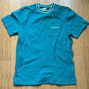 Aime Leon Dore striped collar short sleeve tee “parasailing”